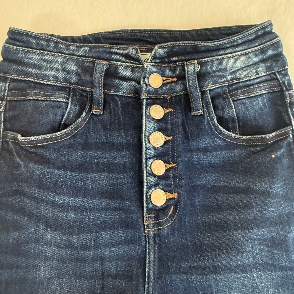 KanCan Signature Ankle Skinny Jeans Womens 25 Dark Wash Blue VBK1853A - Picture 2 of 9